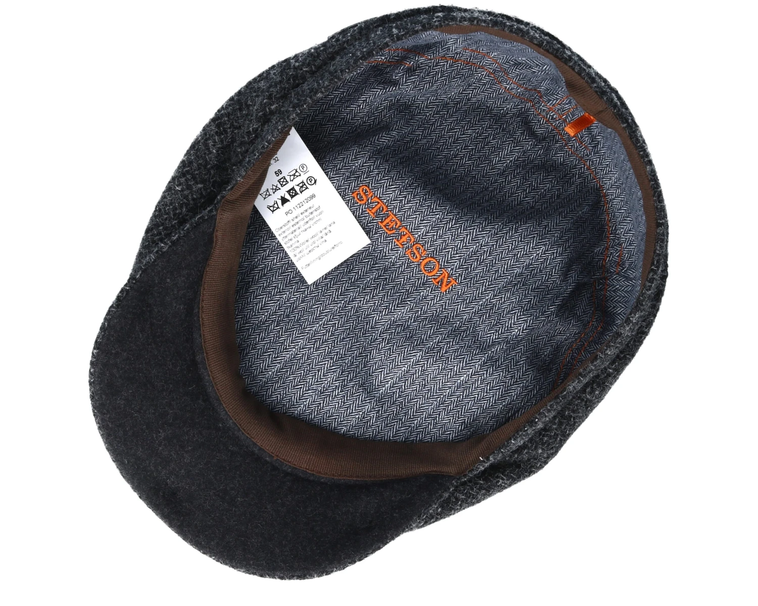 Driver Wool Grey Flat Cap - Stetson 6 Driver Wool Grey Flat Cap - Stetson - Image 4