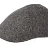 Texas Woolrich Herringbone Brown Flat Cap - Stetson