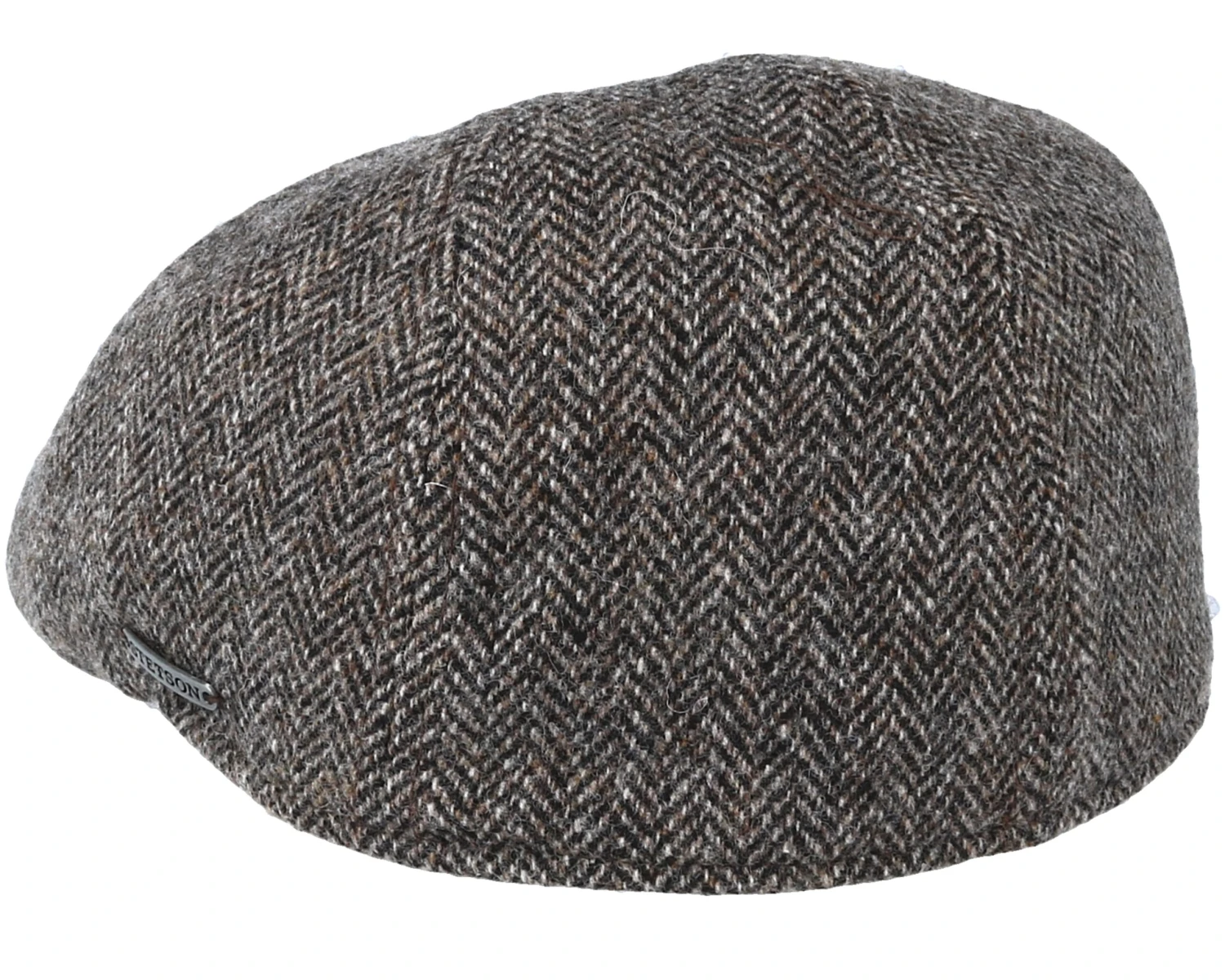 Texas Woolrich Herringbone Brown Flat Cap - Stetson 4 Texas Woolrich Herringbone Brown Flat Cap - Stetson - Image 2