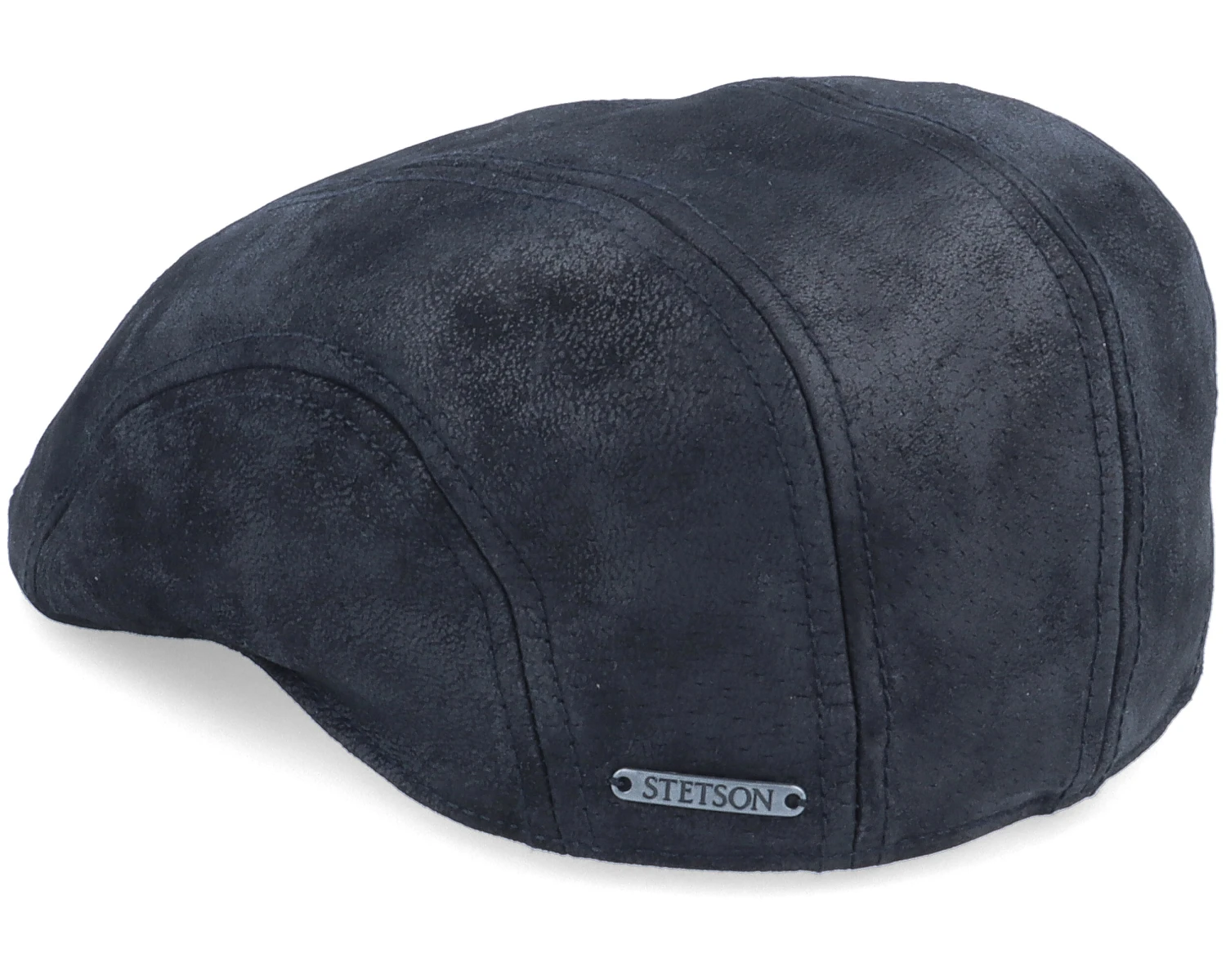 Ivy Cap Pigskin Black Flat Cap - Stetson 4 Ivy Cap Pigskin Black Flat Cap - Stetson - Image 2