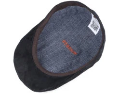 Ivy Cap Pigskin Black Flat Cap - Stetson 10 Ivy Cap Pigskin Black Flat Cap - Stetson -Stetson 4043898790680 4