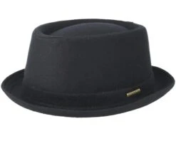 Wool Black Pork Pie - Stetson