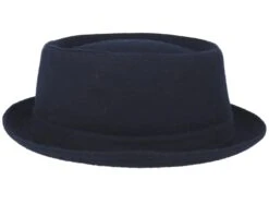 Wool Navy Pork Pie - Stetson -Stetson 4043898794800 3