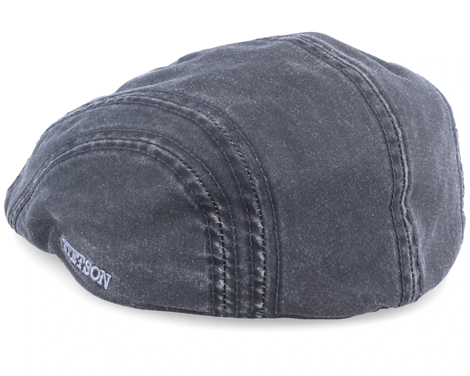 Ivy CO/PE Ear Flap Black Flat Cap - Stetson 4 Ivy CO/PE Ear Flap Black Flat Cap - Stetson - Image 2