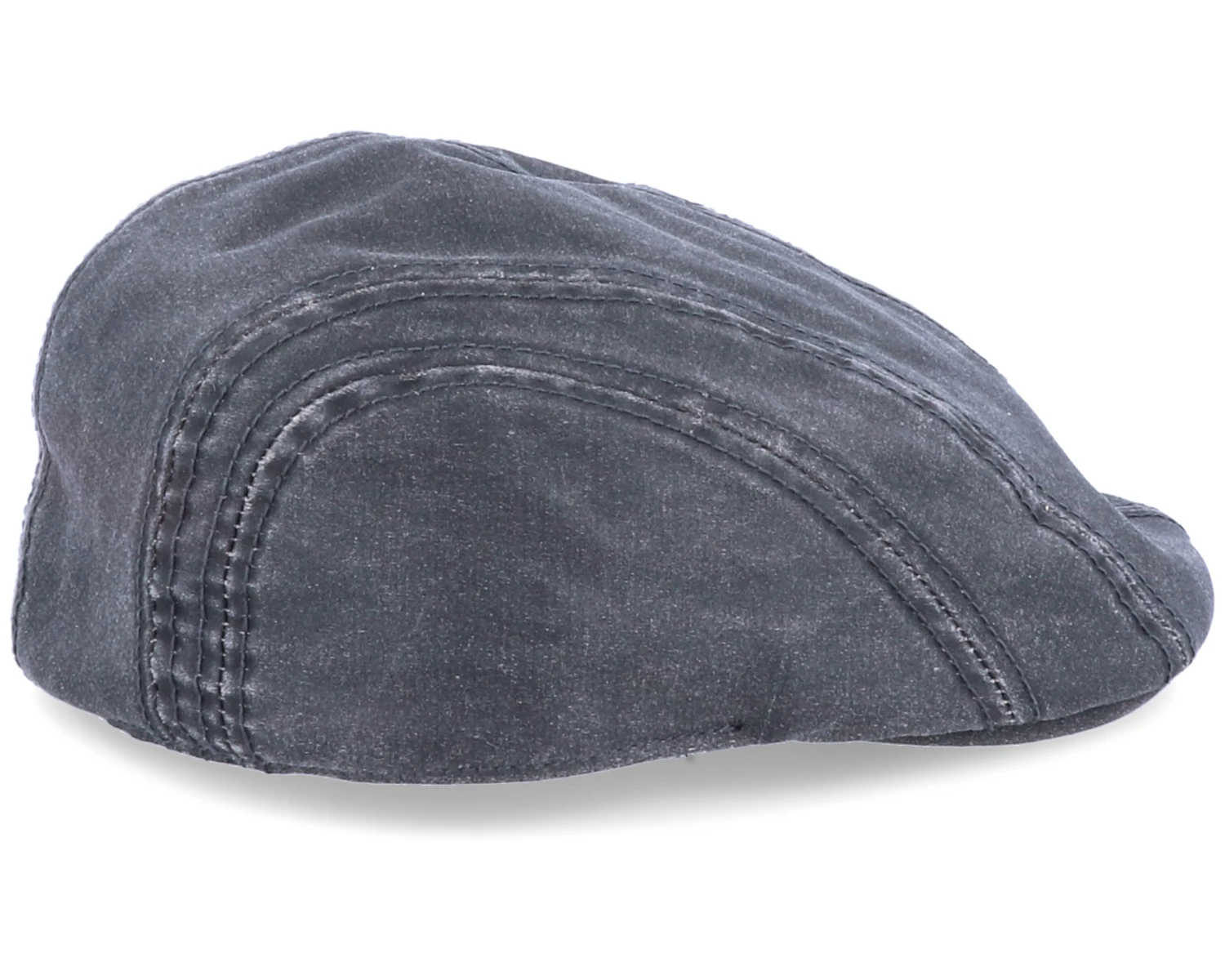 Ivy CO/PE Ear Flap Black Flat Cap - Stetson 5 Ivy CO/PE Ear Flap Black Flat Cap - Stetson - Image 3
