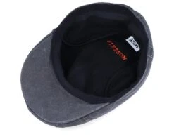 Ivy CO/PE Ear Flap Black Flat Cap - Stetson 11 Ivy CO/PE Ear Flap Black Flat Cap - Stetson -Stetson 4043898813129 4