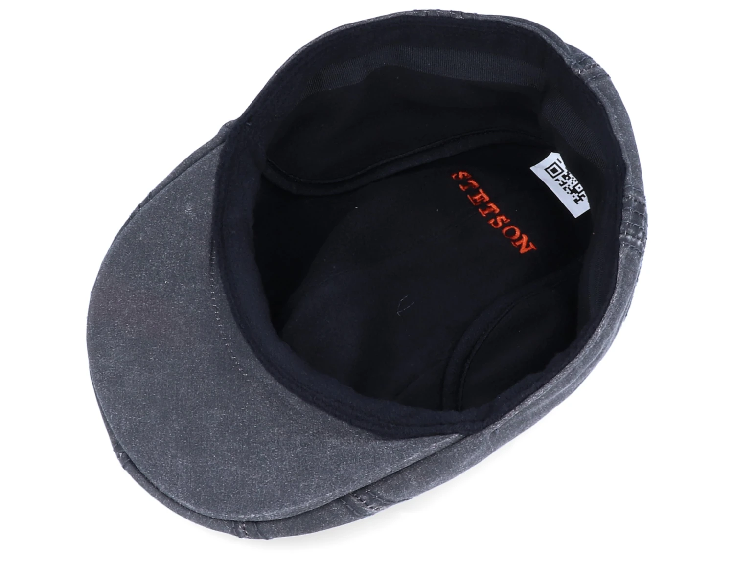 Ivy CO/PE Ear Flap Black Flat Cap - Stetson 6 Ivy CO/PE Ear Flap Black Flat Cap - Stetson - Image 4