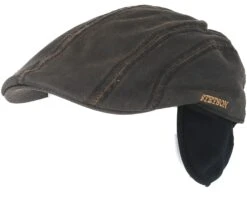 Ivy Cap Co/Pe Brown Flat Cap - Stetson -Stetson 4043898813174 5