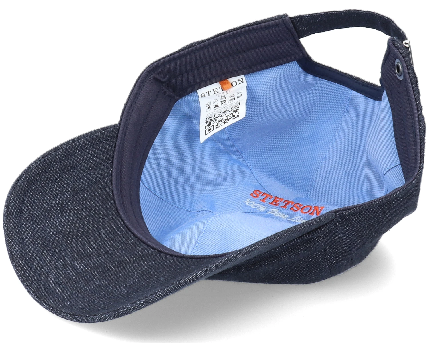Baseball Linen Navy Dad Cap - Stetson 6 Baseball Linen Navy Dad Cap - Stetson - Image 4