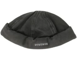 Stetson 17 Docker Co/Pe Black Short Beanie - Stetson