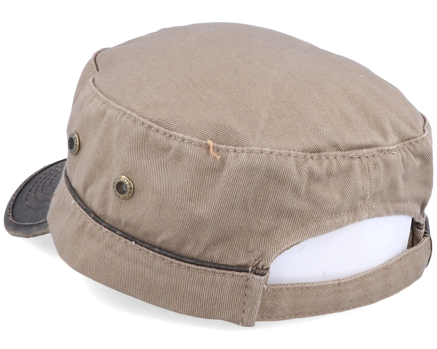 Cap Cotton Khaki/Brown Army - Stetson 4 Cap Cotton Khaki/Brown Army - Stetson - Image 2