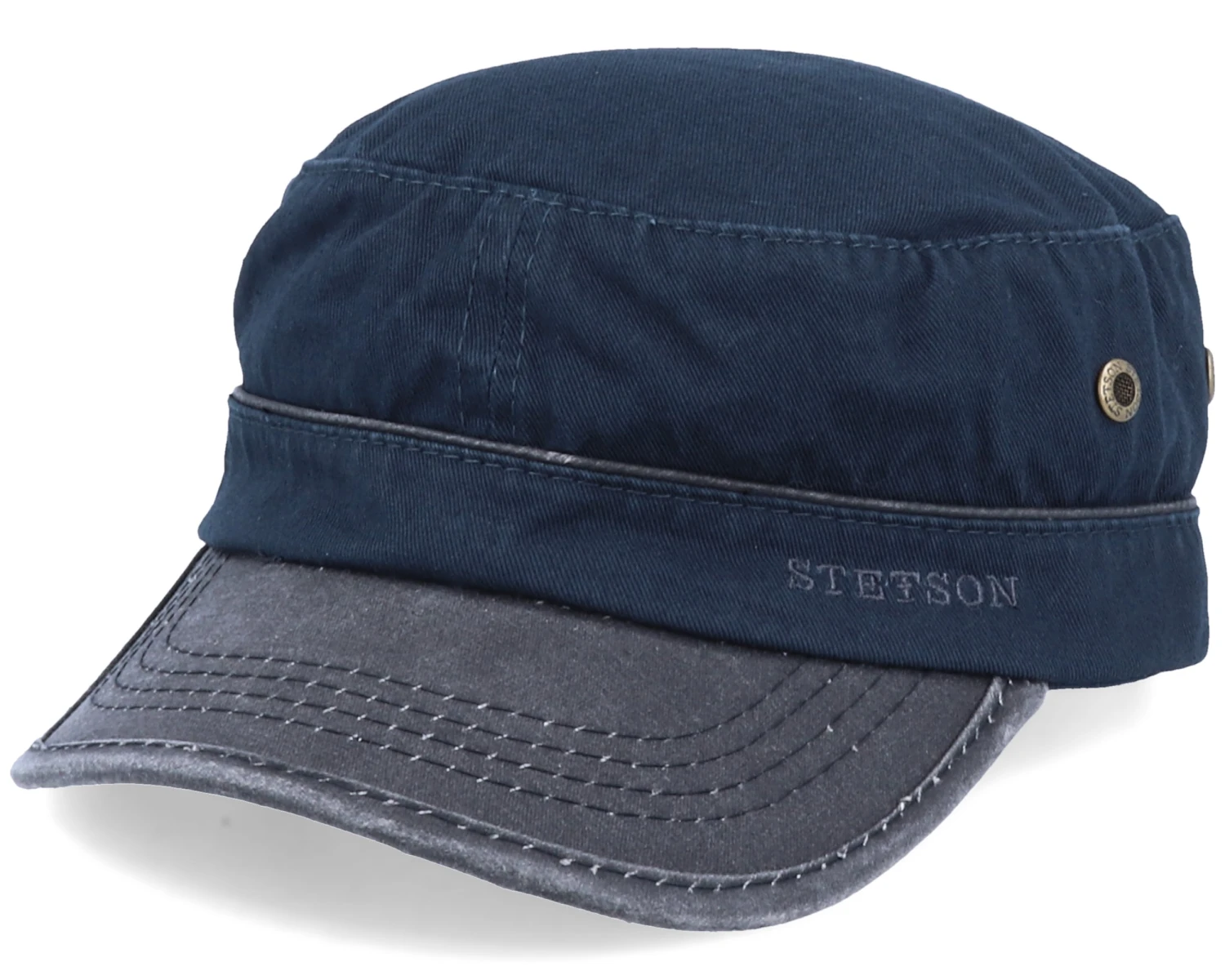 Cap Cotton Navy/Black Army - Stetson 3 Cap Cotton Navy/Black Army - Stetson