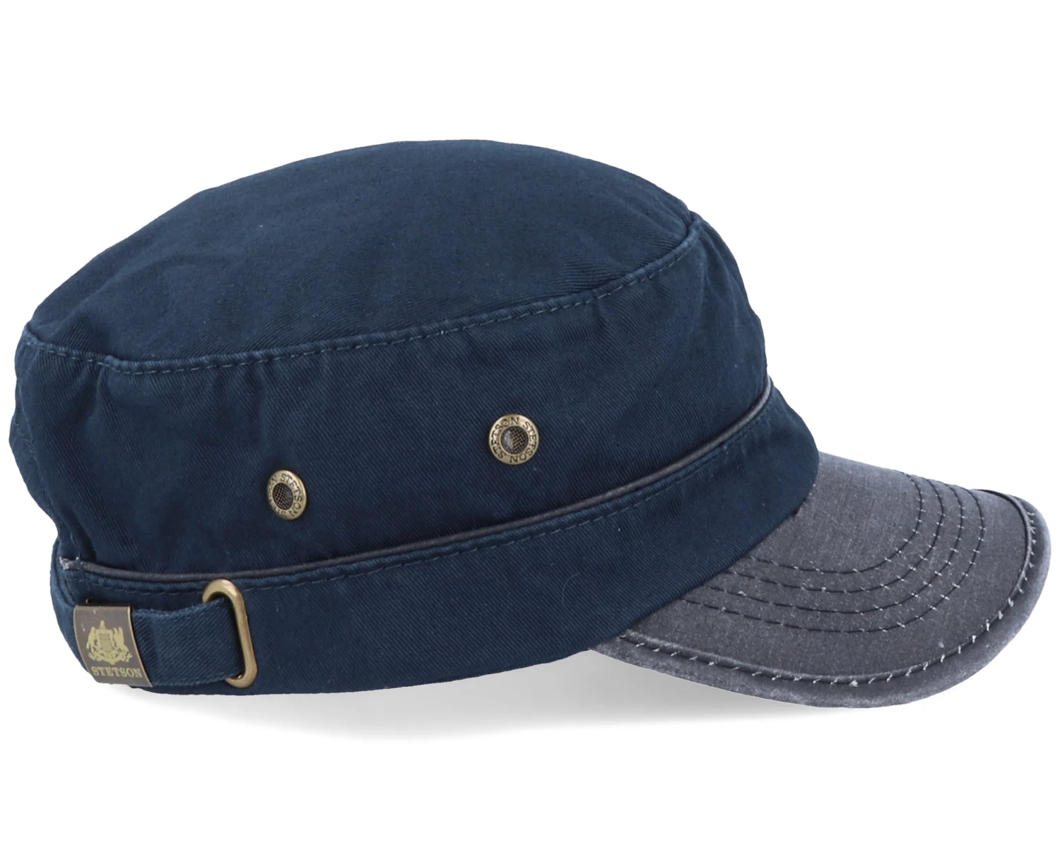 Cap Cotton Navy/Black Army - Stetson 5 Cap Cotton Navy/Black Army - Stetson - Image 3
