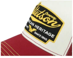 American Heritage White/Maroon Trucker - Stetson -Stetson 4043898886680 6
