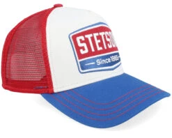 Gasoline White/Red/Royal Trucker - Stetson -Stetson 4043898886703 2