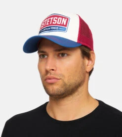Gasoline White/Red/Royal Trucker - Stetson -Stetson 4043898886703 Sven20 MALE 1 20210921