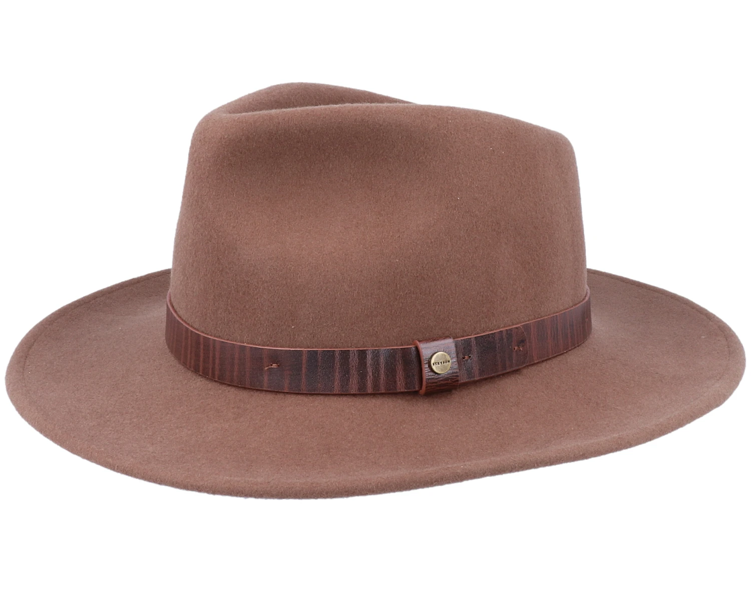 Outdoor Western Woolfelt 67 Brown Fedora - Stetson 3 Outdoor Western Woolfelt 67 Brown Fedora - Stetson