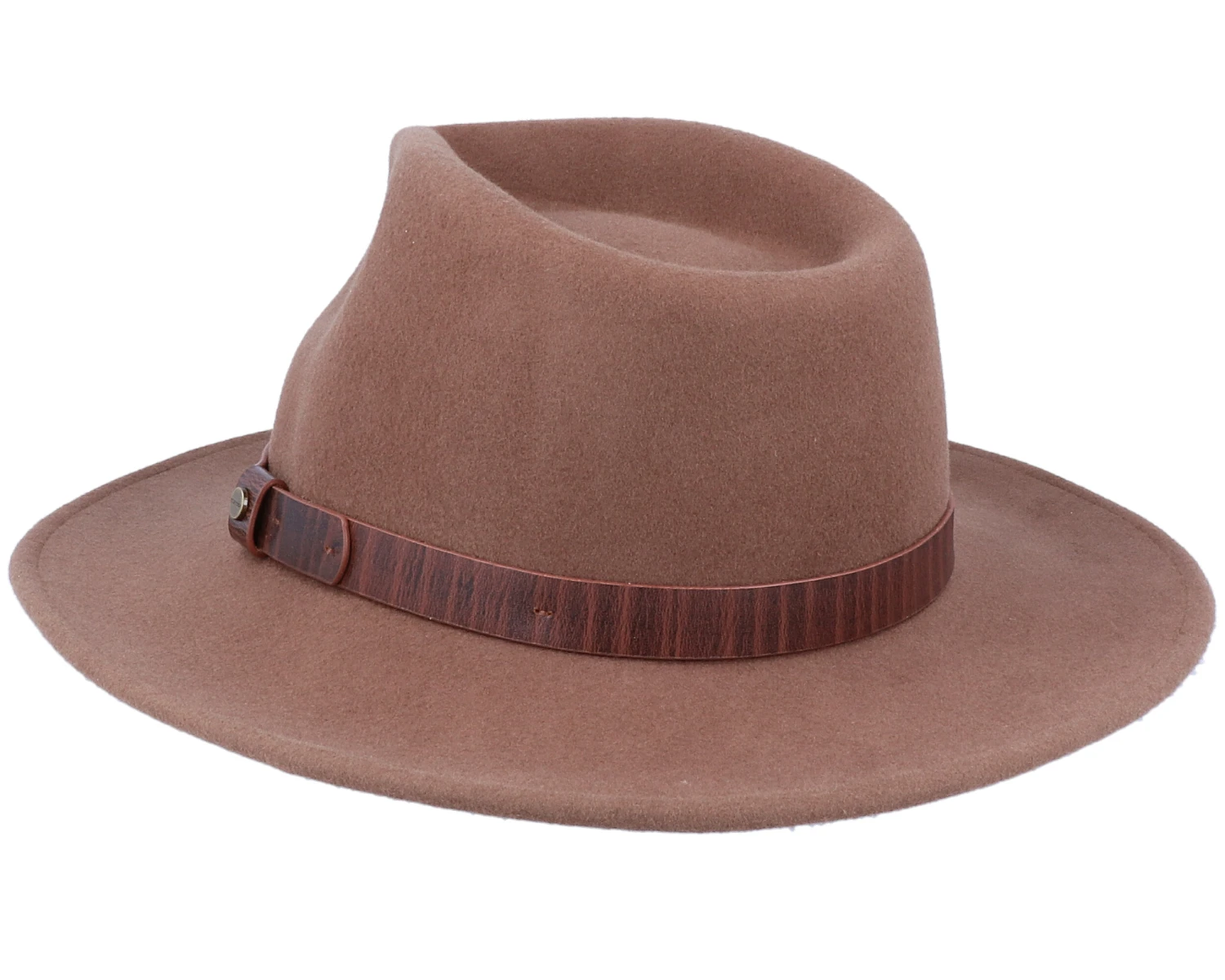 Outdoor Western Woolfelt 67 Brown Fedora - Stetson 4 Outdoor Western Woolfelt 67 Brown Fedora - Stetson - Image 2