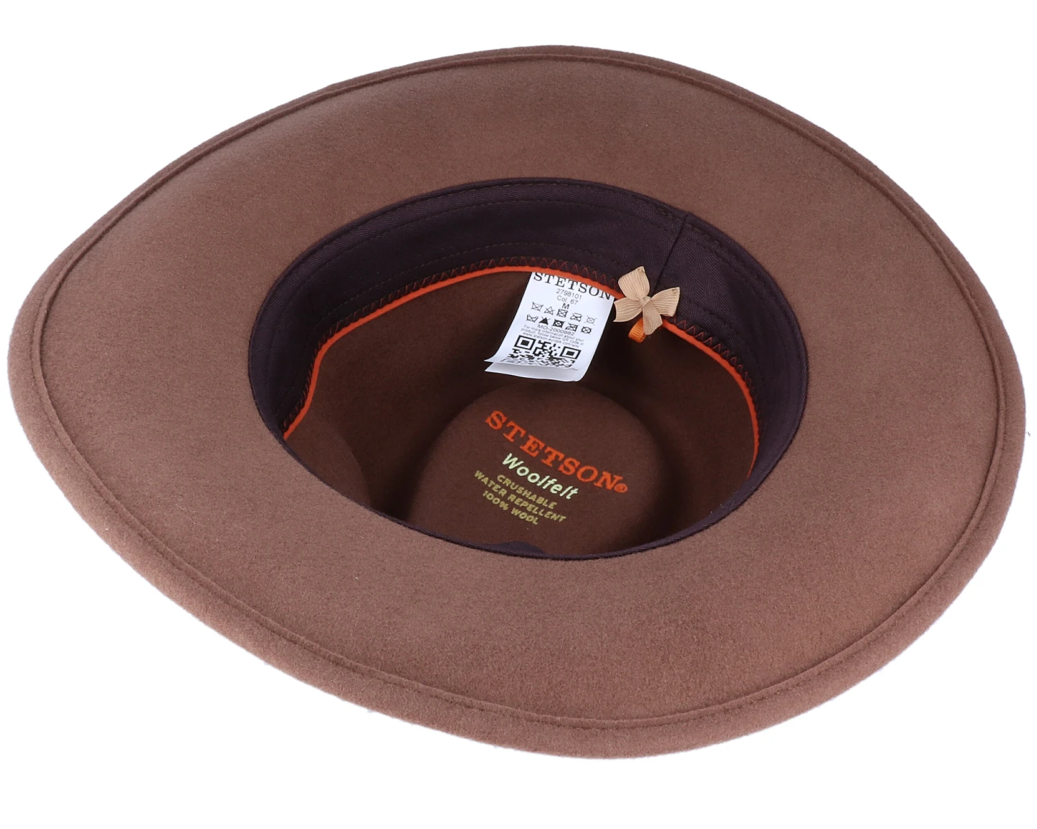 Outdoor Western Woolfelt 67 Brown Fedora - Stetson 6 Outdoor Western Woolfelt 67 Brown Fedora - Stetson - Image 4