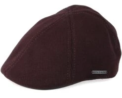 Texas Cotton Knit Dark Brown Flat Cap - Stetson