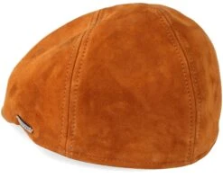 Texas Goat Suede Light Brown Flat Cap - Stetson -Stetson 4043898902953 2