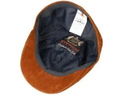 Texas Goat Suede Light Brown Flat Cap - Stetson -Stetson 4043898902953 4