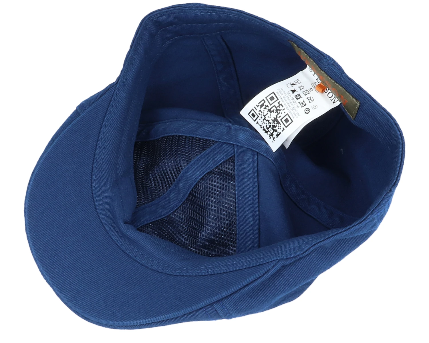 Texas Cotton Navy Flat Cap - Stetson 6 Texas Cotton Navy Flat Cap - Stetson - Image 4