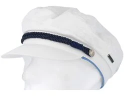 Riders Cap Dyed Cotton White Flat Cap - Stetson 11 Riders Cap Dyed Cotton White Flat Cap - Stetson -Stetson 4043898936712 5