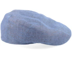 Ivy Linen Blue Flat Cap - Stetson -Stetson 4043898944502 3