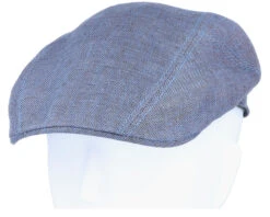 Ivy Linen Blue Flat Cap - Stetson -Stetson 4043898944502 5