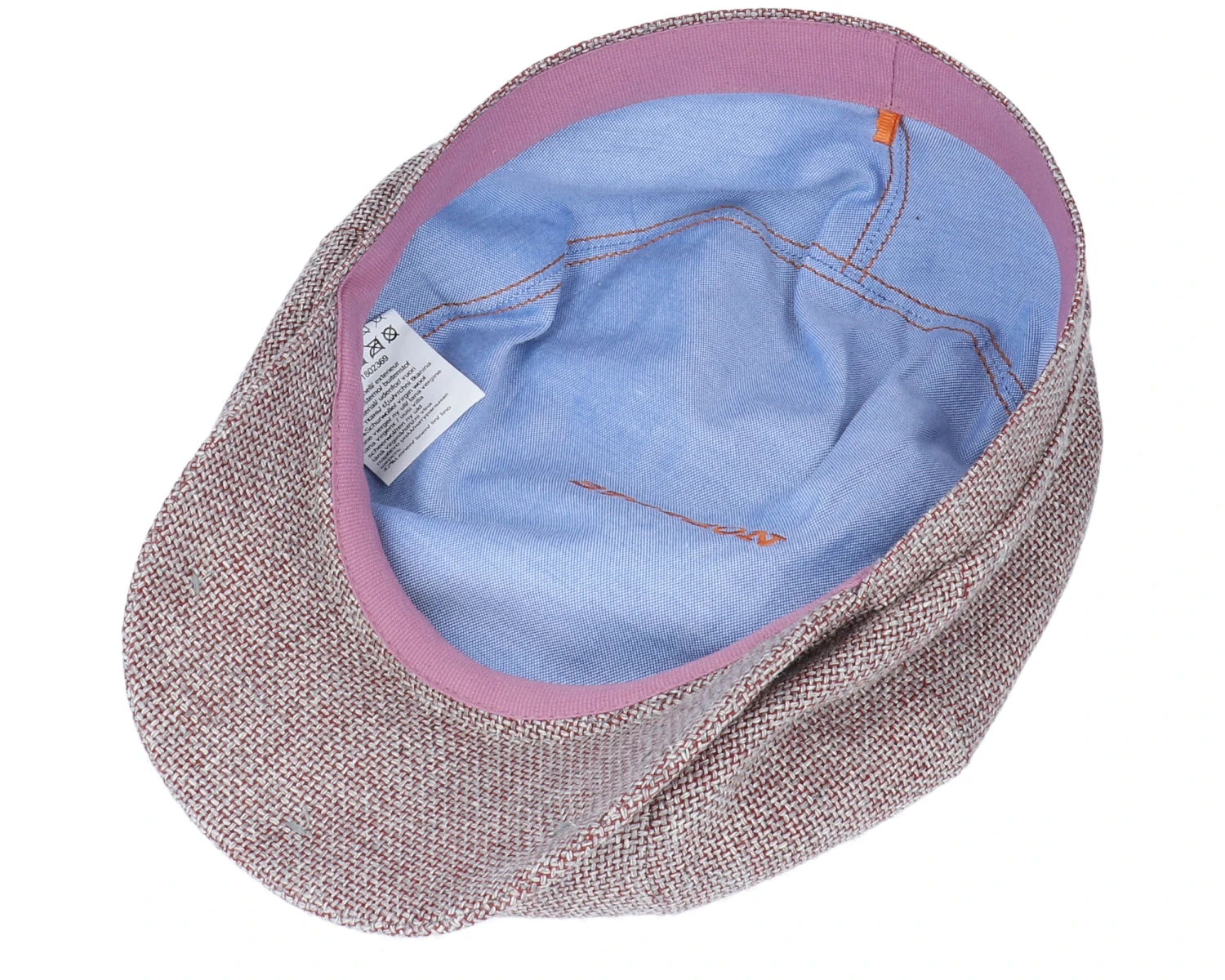 Hatteras Virgin Wool/Linen Purple Flat Cap - Stetson 6 Hatteras Virgin Wool/Linen Purple Flat Cap - Stetson - Image 4