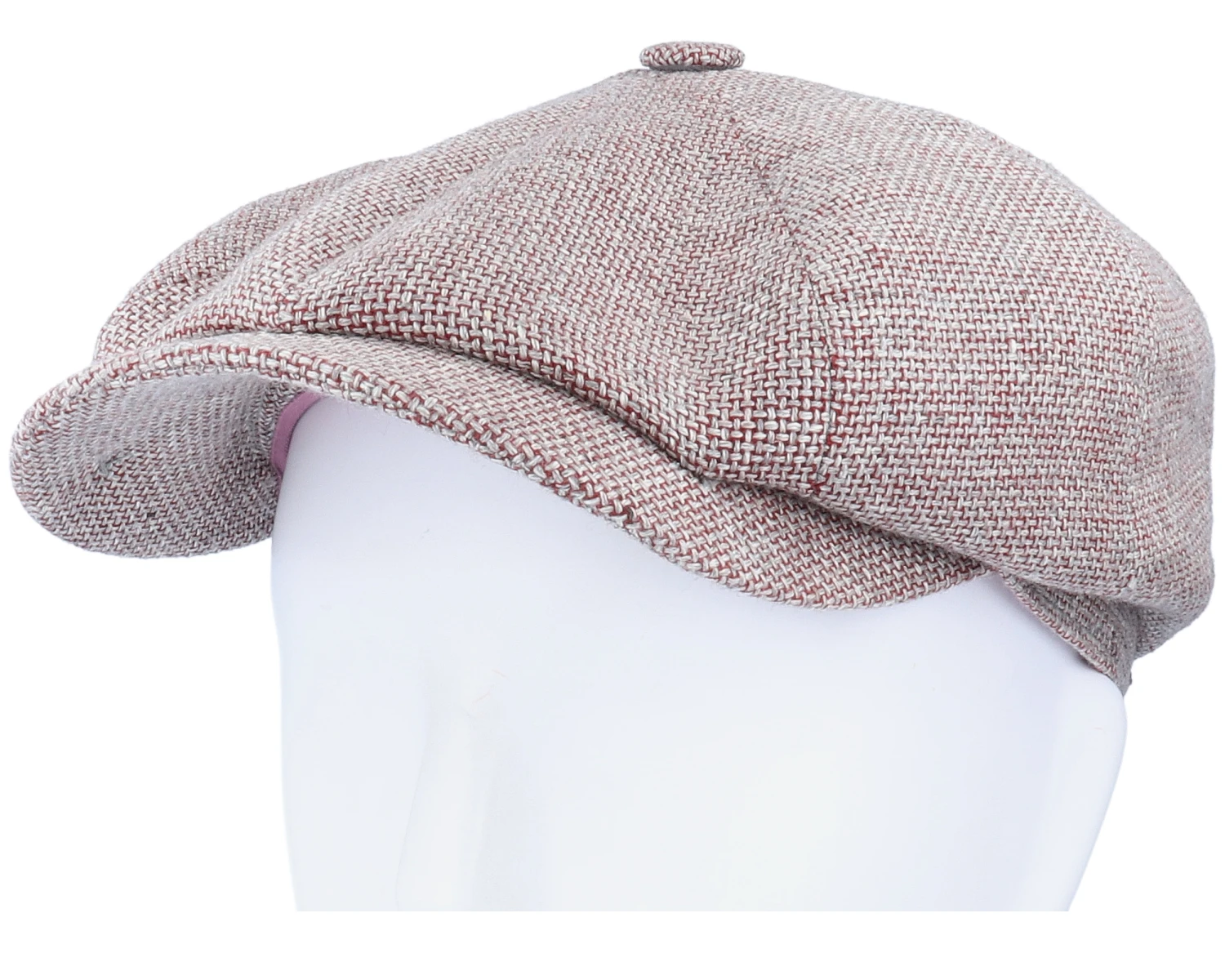 Hatteras Virgin Wool/Linen Purple Flat Cap - Stetson 7 Hatteras Virgin Wool/Linen Purple Flat Cap - Stetson - Image 5