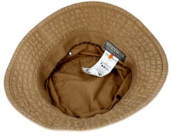 Delave Organic Cotton Khaki Bucket - Stetson -Stetson 4043898946766 4