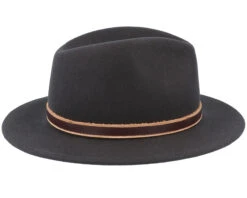 Newark Tiller Woolfelt Charcoal Fedora - Stetson -Stetson 4063633004063 3