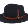 Traveller Woolfelt Black Fedora - Stetson 1 Traveller Woolfelt Black Fedora - Stetson -Stetson 4063633004216 1