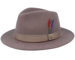Newark Traveller Woolfelt Brown Fedora - Stetson