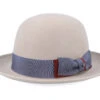 Bogart Open Crown Woolfelt Beige Bowler - Stetson