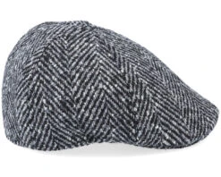 Texas Duck Shape Texas Herringbone Black/Grey Flat Cap - Stetson 9 Texas Duck Shape Texas Herringbone Black/Grey Flat Cap - Stetson -Stetson 4063633019517 3