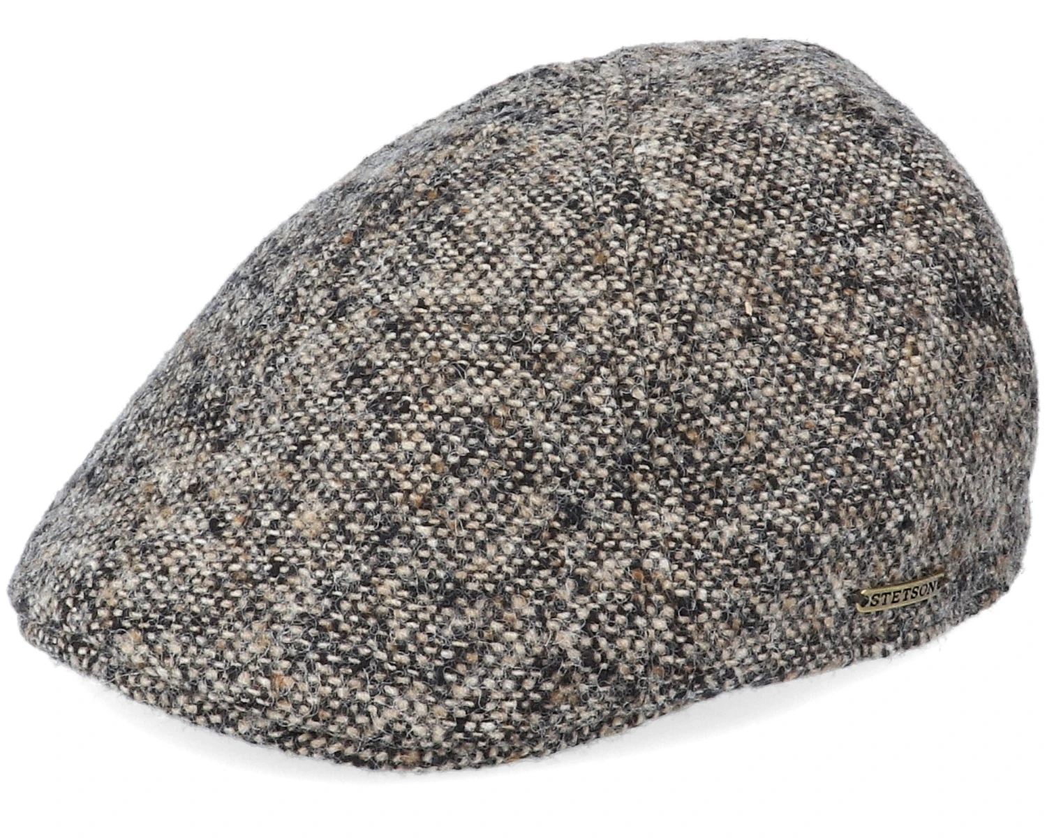 Texas Duck Shape Texas Donegal Khaki Flat Cap - Stetson 3 Texas Duck Shape Texas Donegal Khaki Flat Cap - Stetson