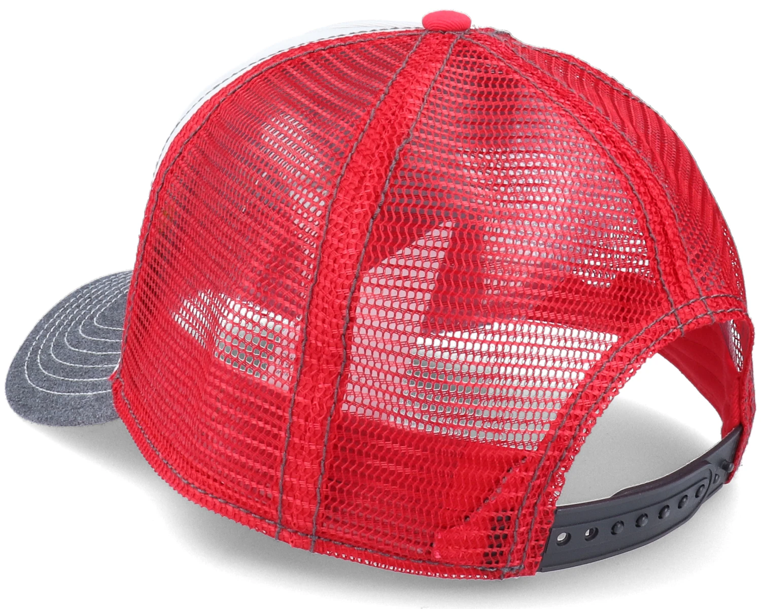 Fire Dept White/Grey/Red Trucker - Stetson 4 Fire Dept White/Grey/Red Trucker - Stetson - Image 2