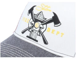 Fire Dept White/Grey/Red Trucker - Stetson 11 Fire Dept White/Grey/Red Trucker - Stetson -Stetson 4063633036323 5