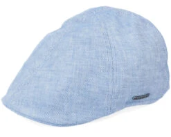Texas Linen Blue Flat Cap - Stetson