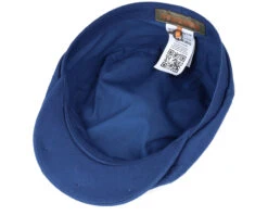 6-Panel Cap Cotton Twill Blue Flat Cap - Stetson -Stetson 4063633041990 4