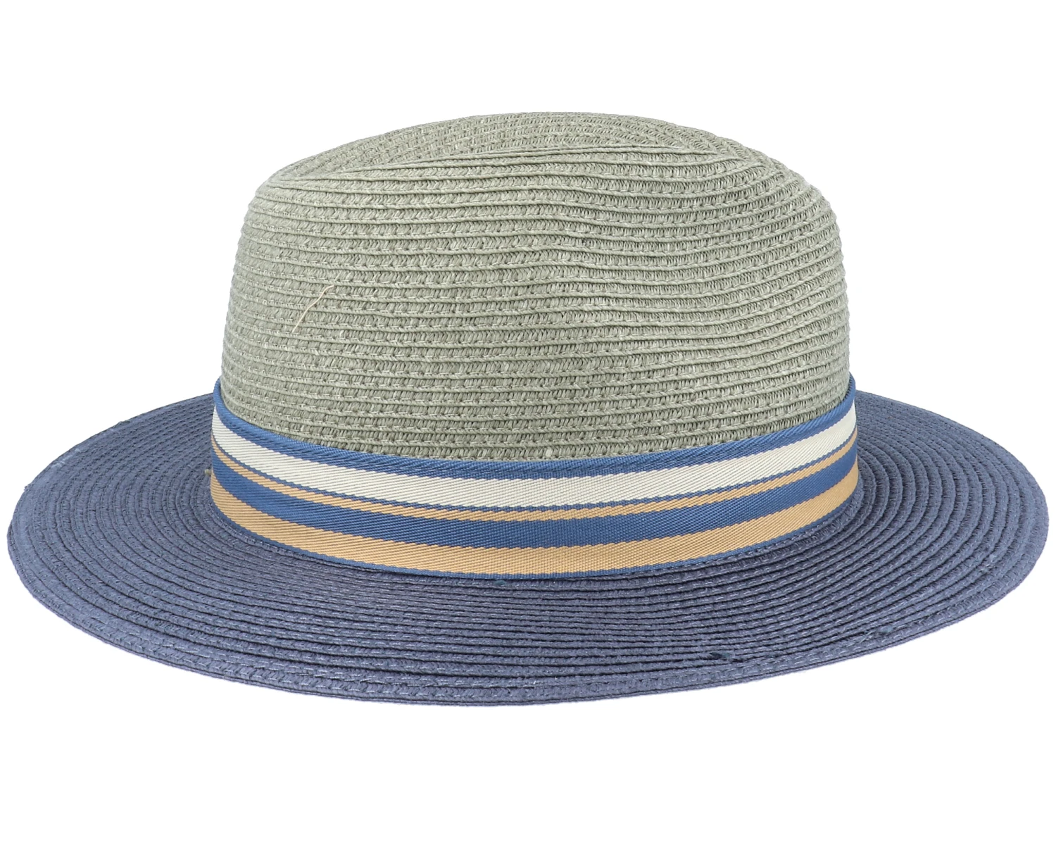 Tiller Toyo Green/Blue Straw Hat - Stetson 5 Tiller Toyo Green/Blue Straw Hat - Stetson - Image 3