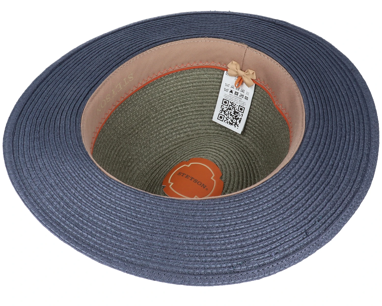 Tiller Toyo Green/Blue Straw Hat - Stetson 6 Tiller Toyo Green/Blue Straw Hat - Stetson - Image 4