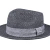 Fedora Toyo Black Straw Hat - Stetson