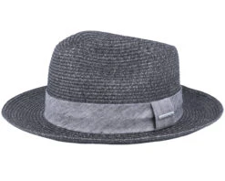 Fedora Toyo Black Straw Hat - Stetson