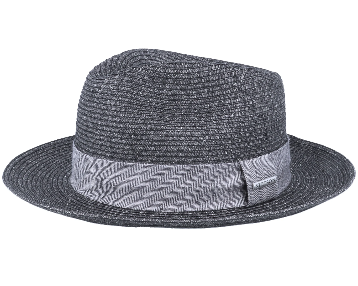 Fedora Toyo Black Straw Hat - Stetson 3 Fedora Toyo Black Straw Hat - Stetson