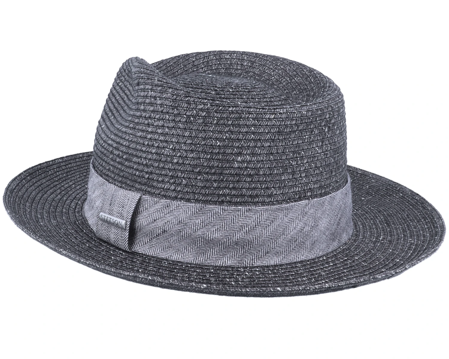 Fedora Toyo Black Straw Hat - Stetson 4 Fedora Toyo Black Straw Hat - Stetson - Image 2