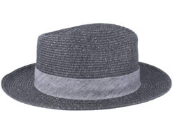 Fedora Toyo Black Straw Hat - Stetson 8 Fedora Toyo Black Straw Hat - Stetson -Stetson 4063633042737 3